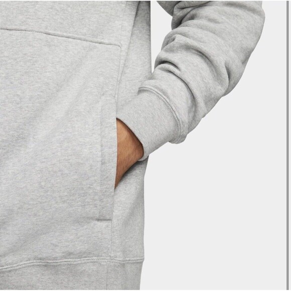 Nike Sportswear Club Fleece 1/2 Zip Size Small Pullover Gray Men's  DD4732-066 - Picture 4 of 4